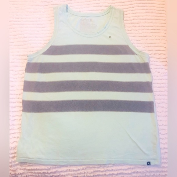 Vintage Hurley Tank Top Light Green Surf Skateboard Size Medium - Picture 1 of 6